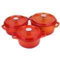 Enamel Cookware Cast Iron Dutch Oven Casserole Cooking Pot Sets Kitchen Ware Set